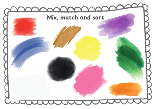 Colour match - sort the rainbow