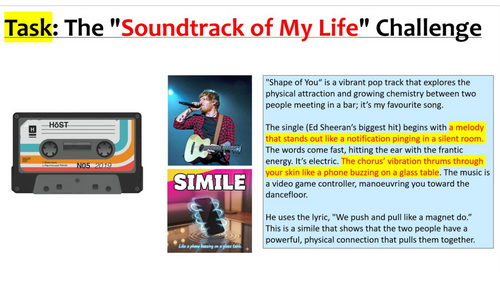 GCSE English: The ‘Favourite Song’ Creative Writing Workshop