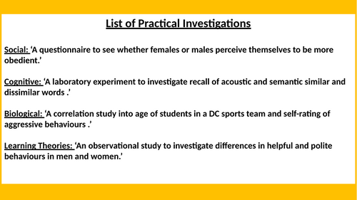 13. Biological Practical investigation