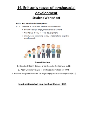 14. Erikson's stages of psychosocial development