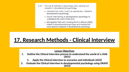 17. Research Methods - Clinical Interview