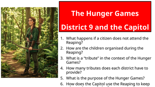 The Hunger Games - Chapter 3 Comparing District 9 and The Capitol