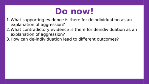 AQA A-level Psychology: Institutional Aggression (Lesson 15 of Aggression)