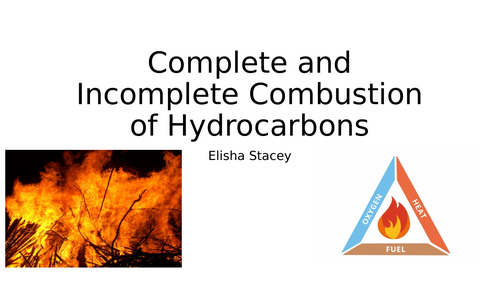 Complete and incomplete Combustion of Hydrocarbons