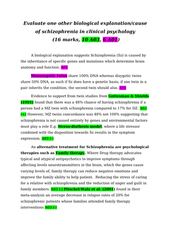 5.4. Schizophrenia - Genetics explanation