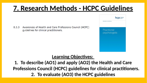 7. Research Methods - Health Care Professional Council