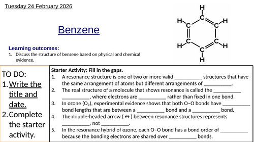 S2.2 Benzene, HL (IBDP Chemistry)