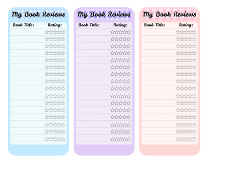 Book Review Bookmark