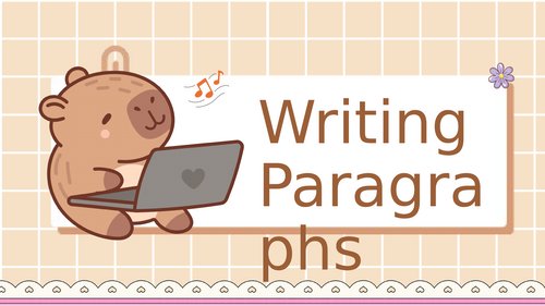 Paragraphs and TipTop Lesson PowerPoint