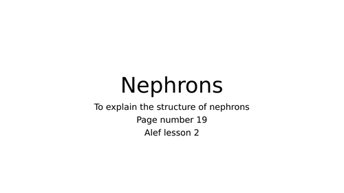power point on nephron structure