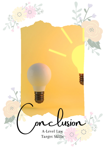 A-Level Law: Conclusion Target Skill Workbook (Eduqas + Contract)