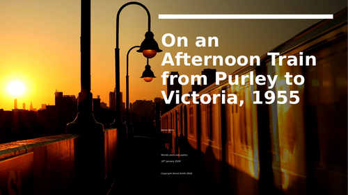 On An Afternoon Train From Purley to Victoria, 1955