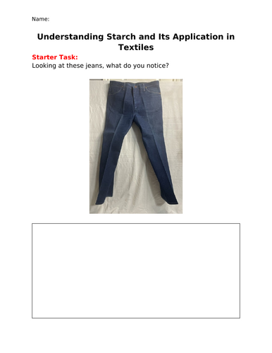 DIY Fabric Starch Lesson