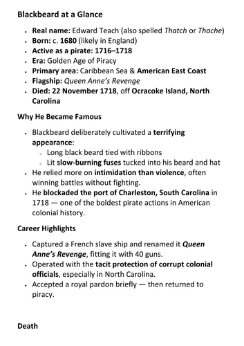 Blackbeard Overview