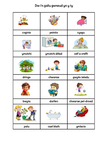 Beth wyt ti'n wneud yn y ty?