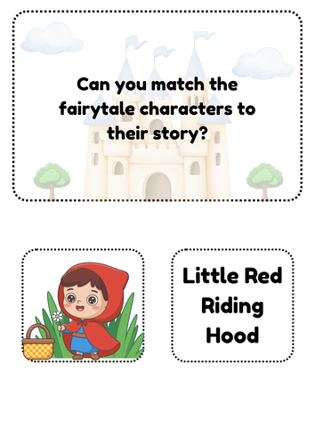 Traditional Tales Character Matching