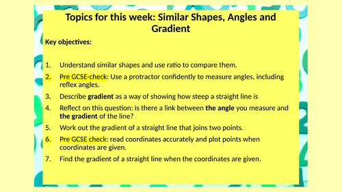 GCSE Maths Gradient Presentation