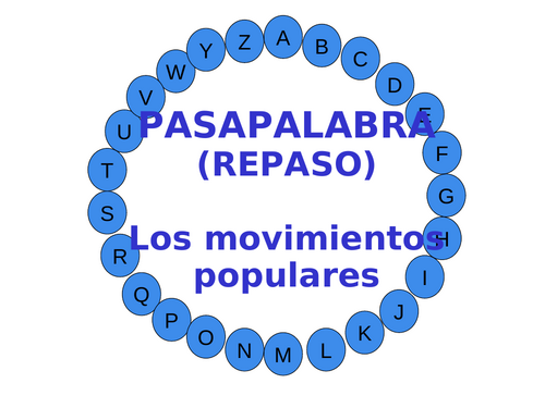 Pasapalabra- Los movimientos populares