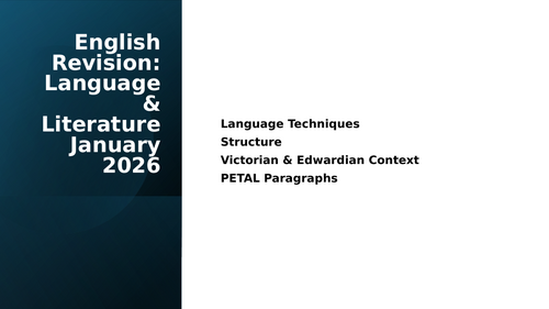 Language and Literature Revision Class