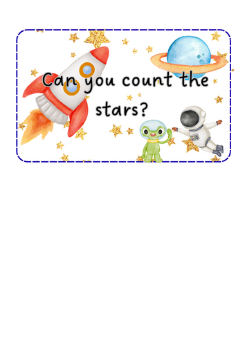 Space - Numbered stars