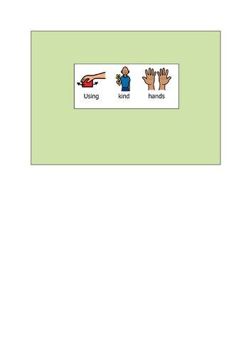 No hitting social story