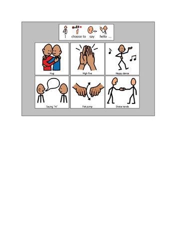 I can choose how to say hello