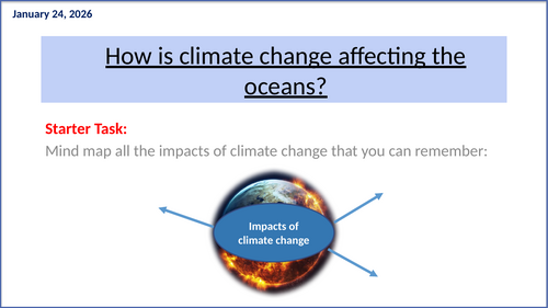 Lesson 5: Climate Change and the Oceans (KS3 Geography)