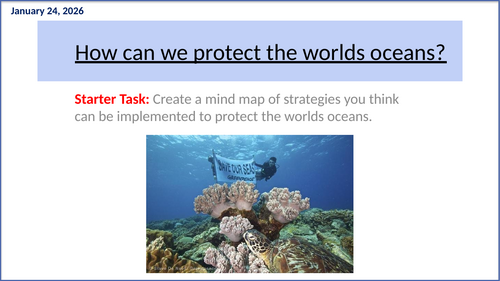 Lesson 7: Protecting the World’s Oceans (KS3 Geography)