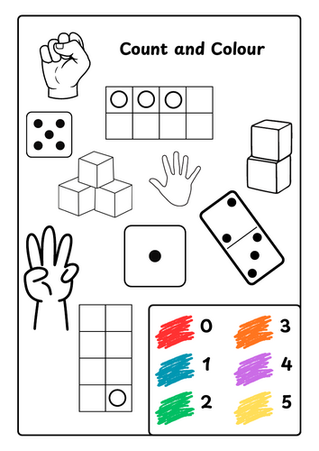 Count and Colour Worksheet
