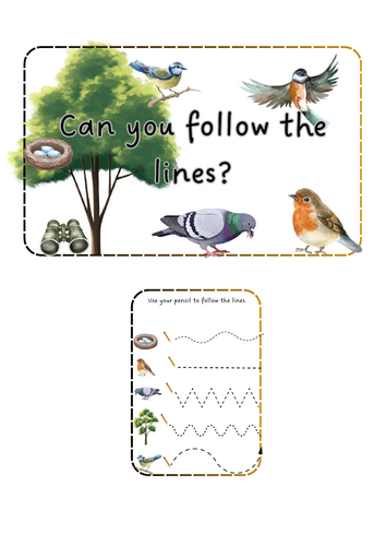 Big Bird Watch - Pencil Control