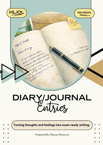 Leaving Certificate Diary & Journal Entries - Question B (50 Marks)