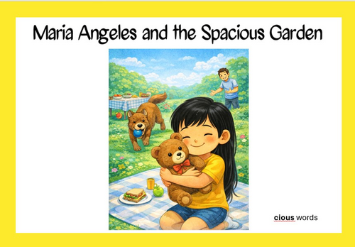 Phonics Reading cious sound words. Story, supporting images, questions and activities.