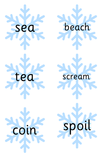 Snowflake Phonics Hunt