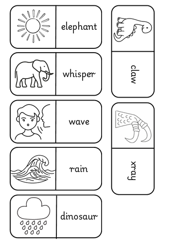 Phonics Screening Check Dominoes – All PSC Sounds (No Alien Words)