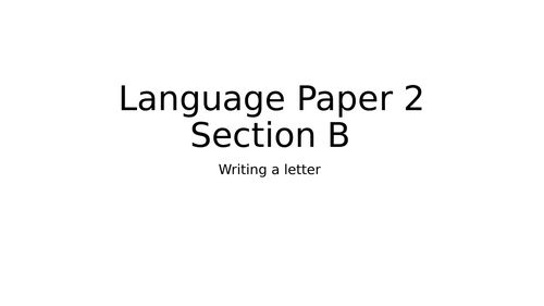 AQA Language Paper 2 Section B