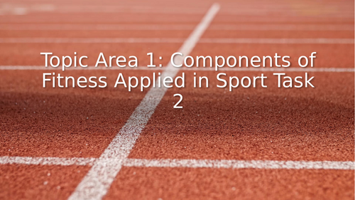 Cambridge National Sports Science R181 - Task 2