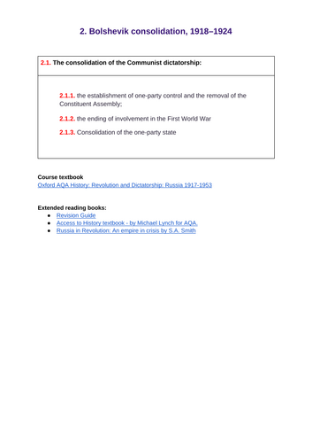 AQA 2N - Ch. 5 - Consolidation of the Communist Dictatorship