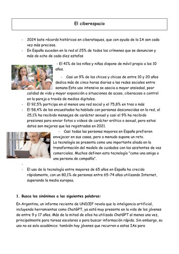 El ciberespacio- key facts