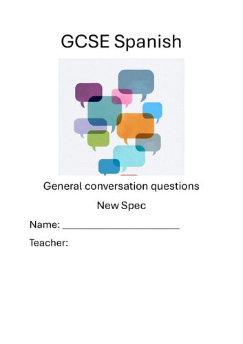 GCSE spanish general conversation questions and answers new spec Edexel
