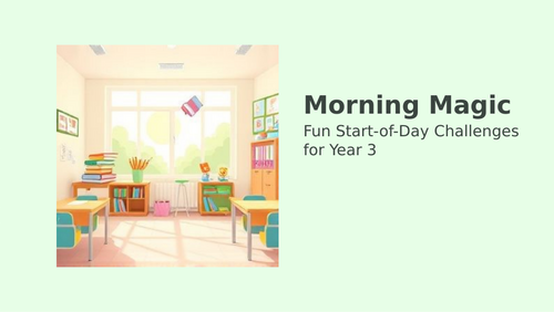1 Month of Year 3 morning activities