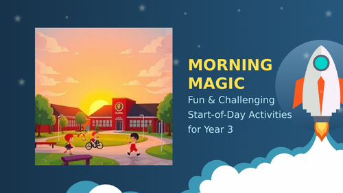Year 3 challenging and fun daily morning activities (x20)