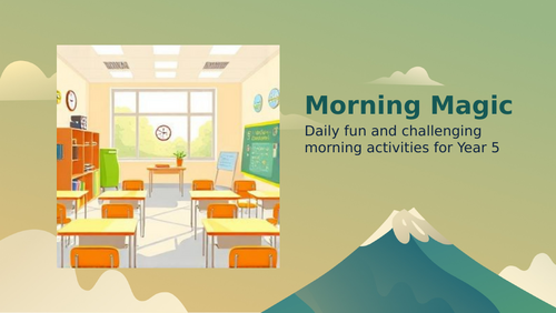 Year 5 daily morning activities (x20)