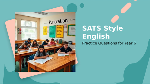 SATS style questions: Year 6 reading