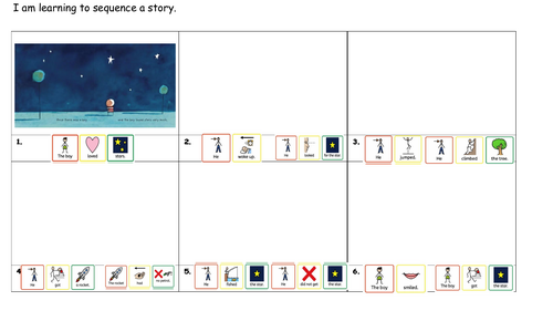 How to catch a star-Story sequencing activity