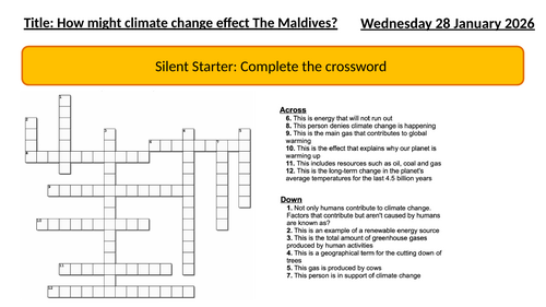 How might climate change effect The Maldives?