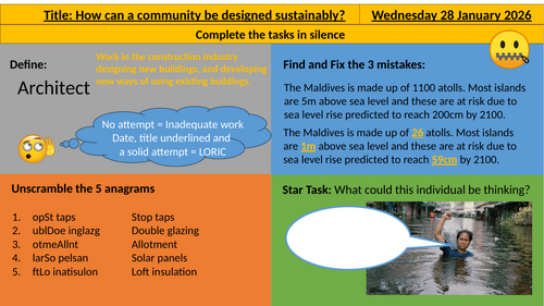 How can a community be designed sustainably?