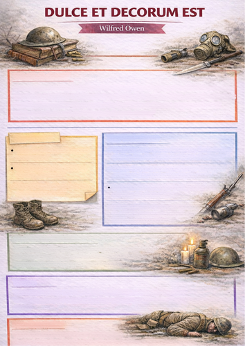 Poetry Revision Templates | Create Your Own Study Notes