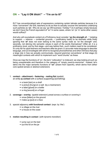 Intrinsics of Particle ON  (for teachers)