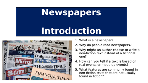 Newspapers - An Introduction