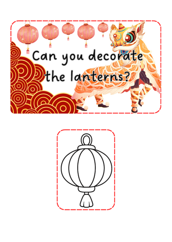 Lunar New Years - Decorate the Lantern
